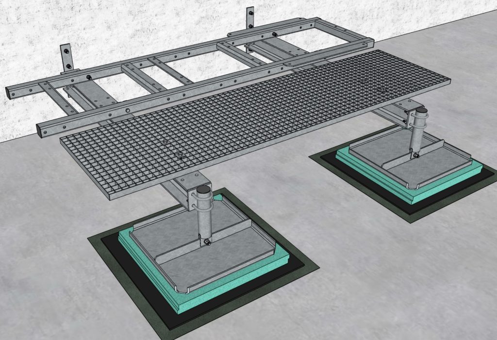 GR129-12 frame on Wall for RU/LR equipment - Griptel