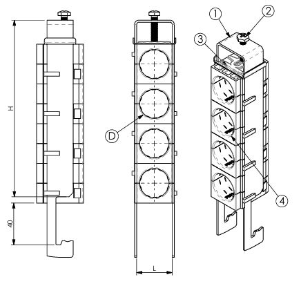 sRF M/ 4x1/2 (17) INLINE - 6115561412 - 50PCS